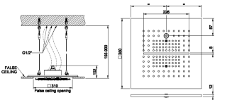 Верхний душ Gessi Minimali 2017 57807.238 35 см сталь